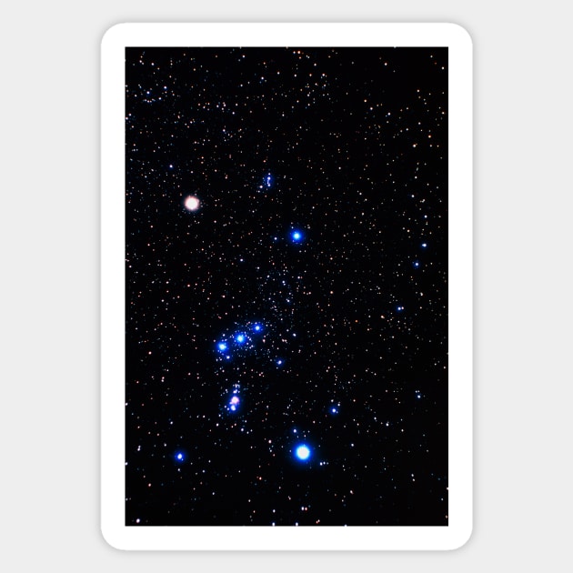 Constellation of Orion with halo effect (R550/0151) Sticker by SciencePhoto